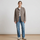 Oversized Knitted Cardigan - model